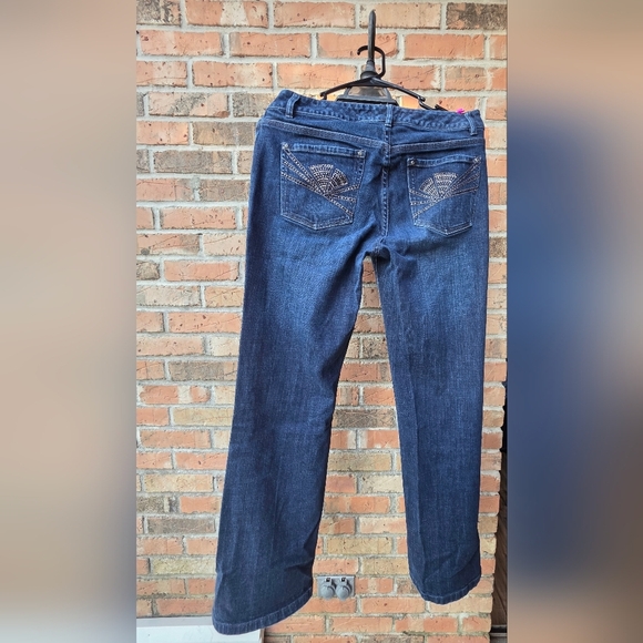 White House Black Market Dark Blue Straight Leg Jeans - Picture 5 of 8